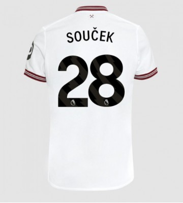 West Ham United Tomas Soucek #28 Udebanetrøje 2023-24 Kort ærmer